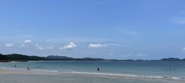 The beach