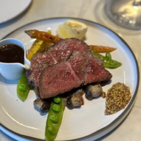 Steak dinner perfection.